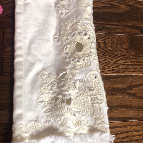 Free People size 24 crochet flare jeans - Picture 2 of 6